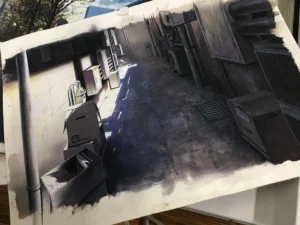 Background art by Ebisawa from The Garden of Sinners