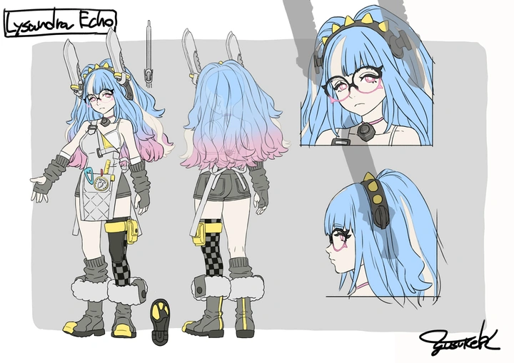 Lysandra Echo live drawing