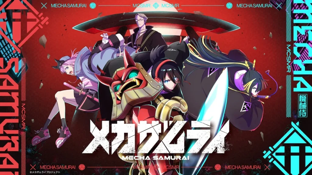 Web anime MECHA SAMURAI dengan desain karakter Hiroyuki Takei
