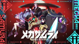 Web anime MECHA SAMURAI dengan desain karakter Hiroyuki Takei