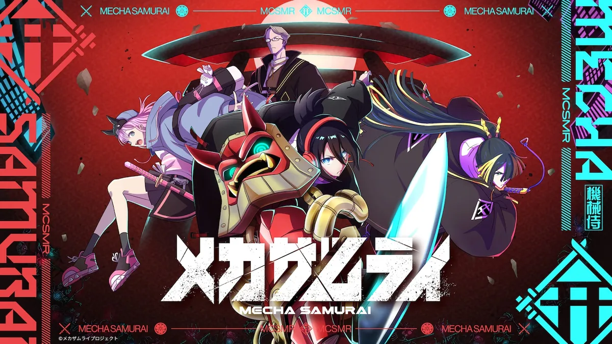 Web anime MECHA SAMURAI dengan desain karakter Hiroyuki Takei