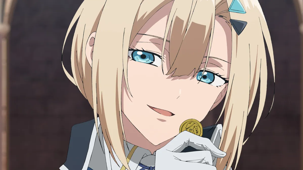 Visual Romelia War Chronicle yang mengumumkan dua pengisi suara baru, Gallios dan Gamine